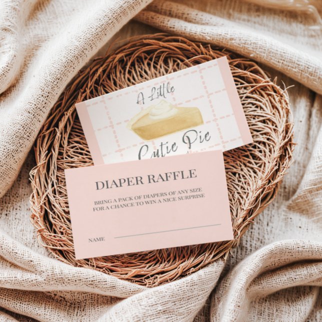 Süsse Pie Diaper Raffle Ticket - Fall Babydusche Begleitkarte (Von Creator hochgeladen)