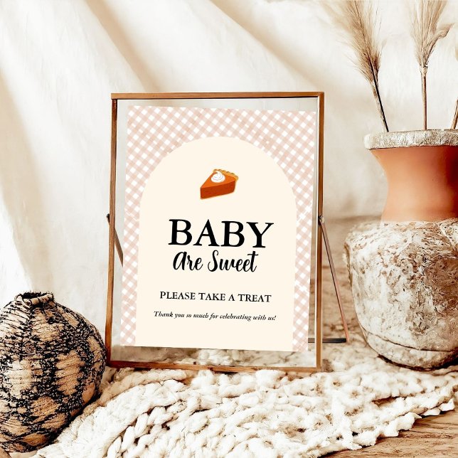 Süsse Pie Erntedank Baby Dusche Gefallen Zeichen Poster (Von Creator hochgeladen)