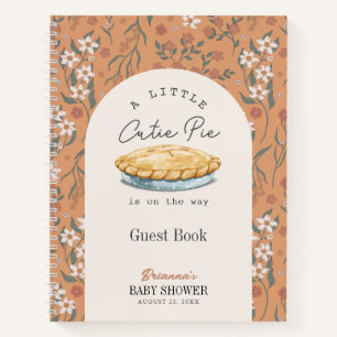 Süsse Pie Floral Girl Baby Showbook Notizbuch