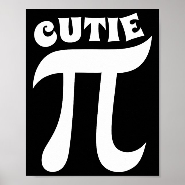 Süsse Pie Funny Pi Day Mathematiker Nerd Geek Poster (Vorne)