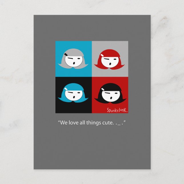 Süsse Pie Girls Postkarte (Vorderseite)