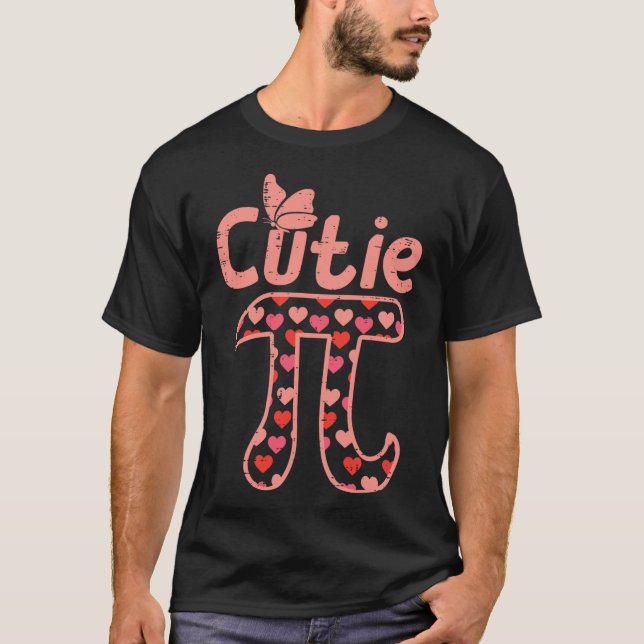 Süsse Pie Hearts Niedlich Pi Day Symbol Math Pun G T-Shirt (Vorderseite)