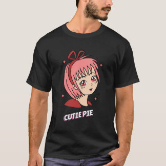 Süsse Pie Niedlich Funny Anime Girl Designs vorhan T-Shirt