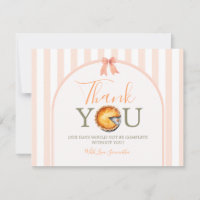 Süsse Pie Orange Gingham 1. Geburtstag