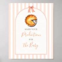 Süsse Pie Orange Gingham Vorhersage für Baby