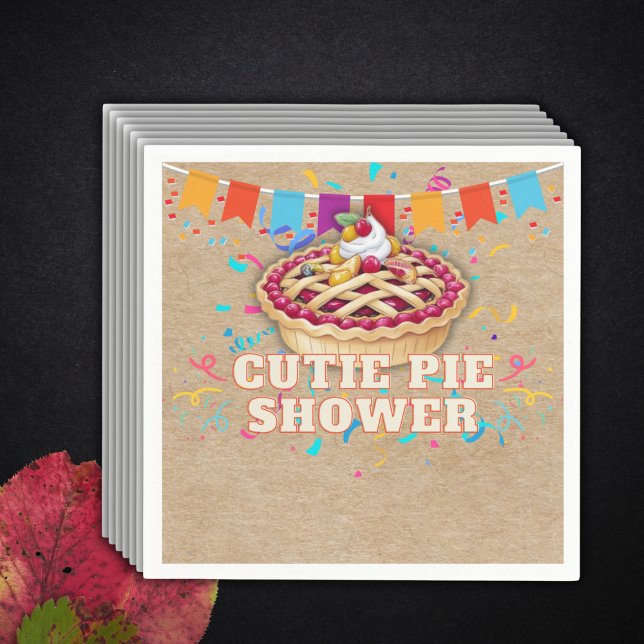 Süsse Pie Party Babydusche Serviette (Von Creator hochgeladen)