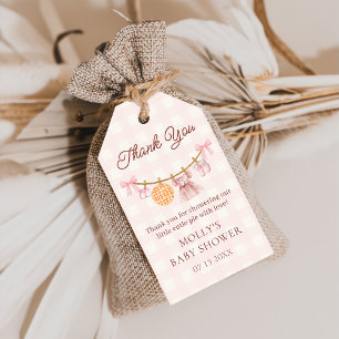 Süsse Pie Pink Fall Girl Dusche Geschenkartikel Ta Geschenkanhänger