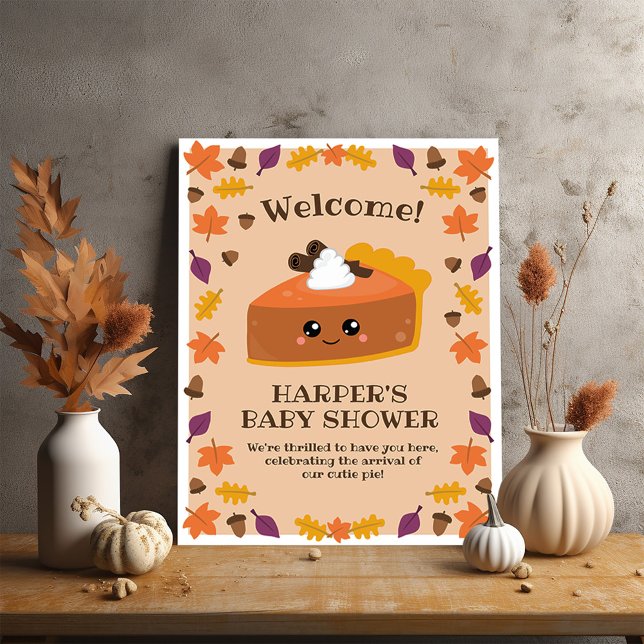 Süsse Pie Poster (You’ll definitely want a piece of this cutie pie fall party poster. )