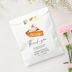 Süsse Pie Pumpkin Fall Babydusche Geschenktütchen
