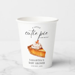 Süsse Pie Pumpkin Fall Babydusche Pappbecher