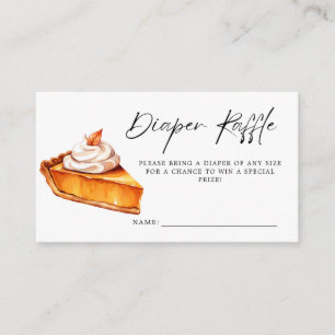 Süsse Pie Pumpkin Fall Kinderdusche Windelwindeln Begleitkarte