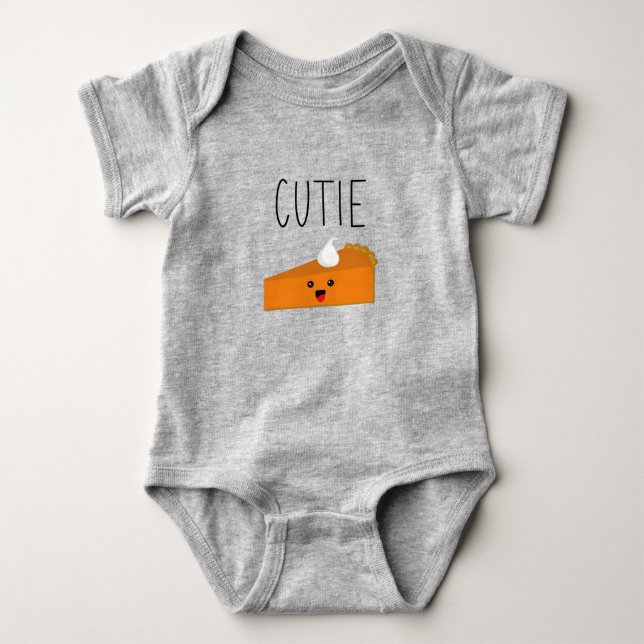 Süsse Pie Pumpkin Pie Baby Bodysuit Strampler (Vorderseite)