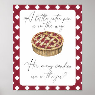 Süsse Pie - raten Sie, wie viele Bonbons Poster