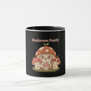 Süße Pilzfamilie   Kawaii Cottagecore Tasse