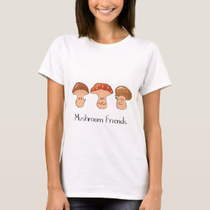Süße Pilzfreunde Cottagecore-Illustration T-Shirt
