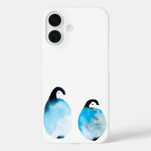 Süße Pinguine Aquarell iPhone 16 Hülle