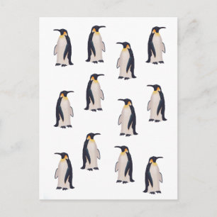 Süße Pinguine Muster Postkarte