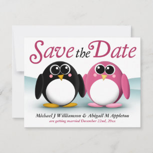 Süße Pinguine retten Datum Ankündigungen
