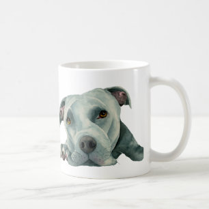 Süße Pitbull-HundeAquarell-Illustration Tasse