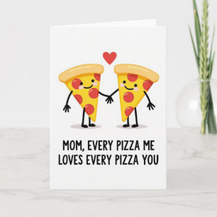 Süße Pizza-Mamas-Tag-Karte Karte