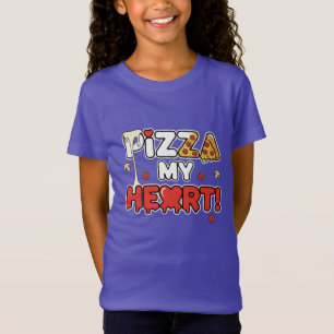 Süße Pizza mein Herz Lustiger Foodie-Spruch für Pi T-Shirt
