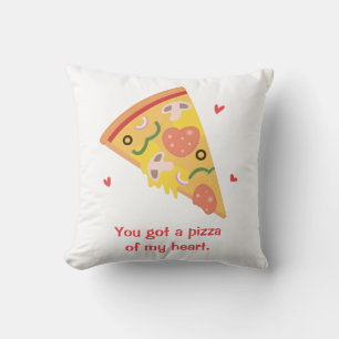 Süße Pizza meines Herzens Lustiger Wortwitz Kissen