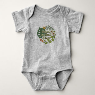 Süße Plant Mom Ästhetik Modernes Monstera Sonnen D Baby Strampler