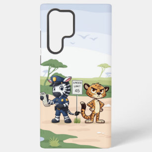 süße Polizeezebra & Gepard Samsung Galaxy Hülle