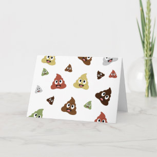 Süße Poo-Emoji lustige Geschenkideen Karte