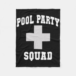 Süße Poolparty-Truppe Papa Kreuzfahrt Schwimmen Ta Fleecedecke