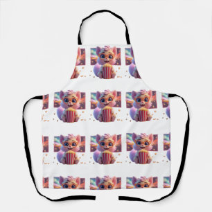 Süße Popcorn-Kitty-Schürze Schürze