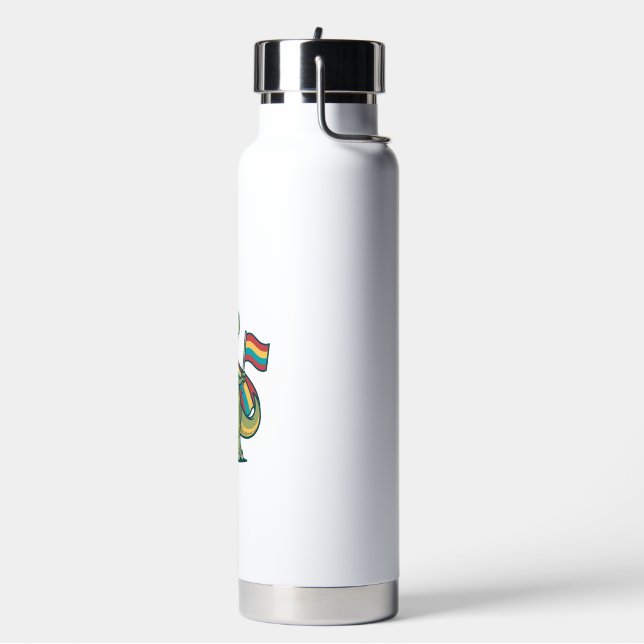 Süße Pride-Dinosaurier-Vektor-Shirt-Design_1 Trinkflasche (Links)