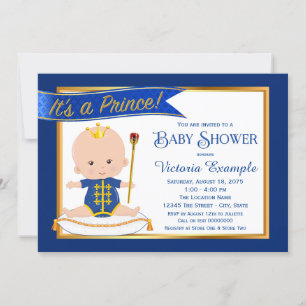 Süße Prinz-Baby-Shower-Einladungen Einladung