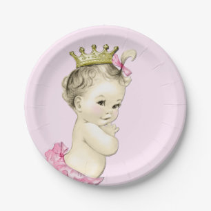 Süße Prinzessin-Baby-Party Pappteller