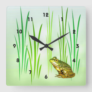 Süße Prinzessin Charming Quadratische Wanduhr