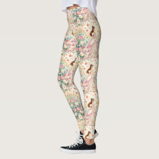 Süße Prinzessin mit Schmetterlingen Leggings