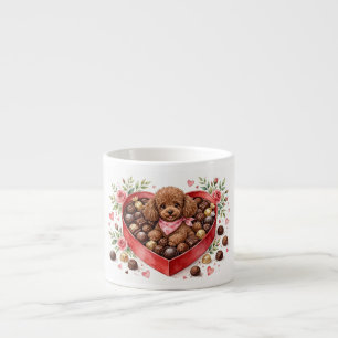 Süße Pudel-Kaffeetasse – Haustierliebhaber-Tasse – Espressotasse