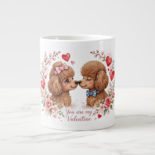 Süße Pudel-Kaffeetasse – Haustierliebhaber-Tasse – Jumbo-Tasse