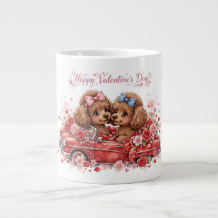Süße Pudel-Kaffeetasse – Haustierliebhaber-Tasse – Jumbo-Tasse