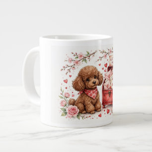 Süße Pudel-Kaffeetasse – Haustierliebhaber-Tasse – Jumbo-Tasse