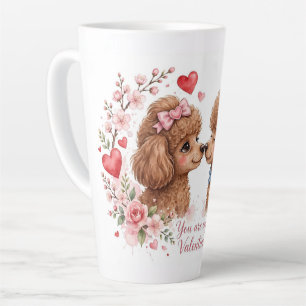 Süße Pudel-Kaffeetasse – Haustierliebhaber-Tasse – Milchtasse