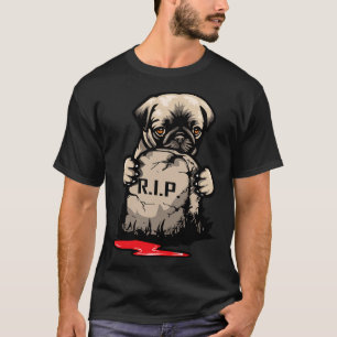 Süße Pug-Grabstein-Klassiker 950 T-Shirt