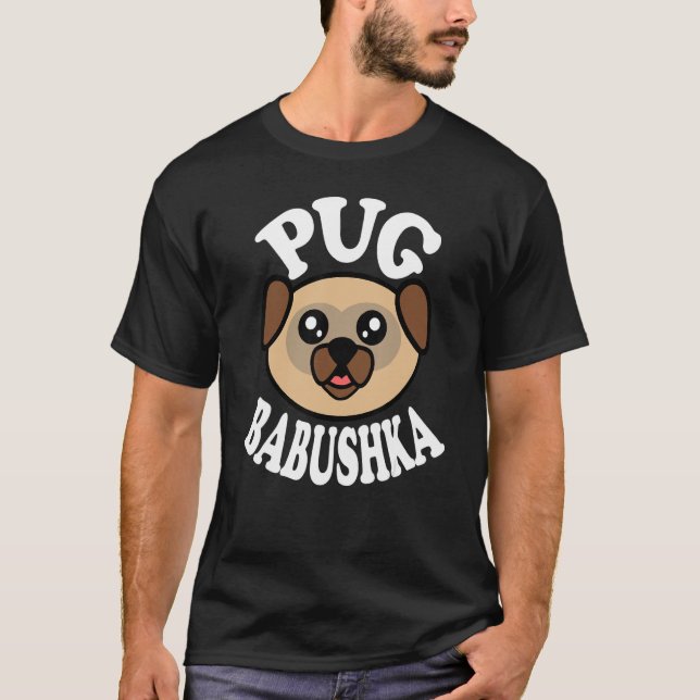 Süße Pug-Oma T-Shirt (Vorderseite)