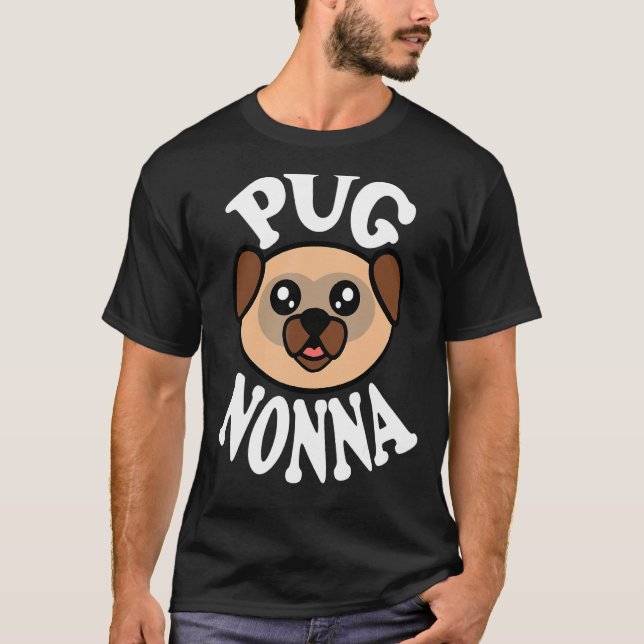 Süße Pug-Oma T-Shirt (Vorderseite)