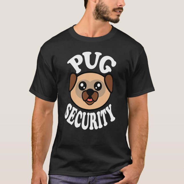 Süße Pug-Sicherheit T-Shirt (Vorderseite)