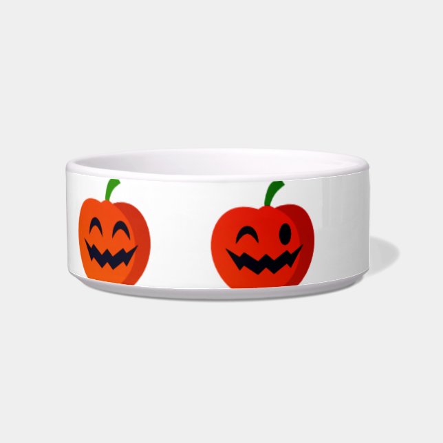 Süsse Pumpkins Keramik Pet Bowl Napf (Rechts)