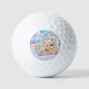 Süße Puppenhochzeit Märchen Karosse Golfball