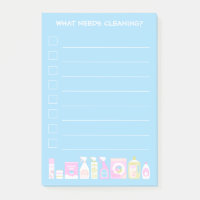 Süße Putz-To-Do-Liste Post-It-Notizen