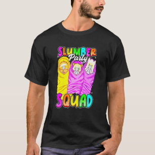 Süße Pyjamaparty-Mädchen Übernachtung Faultier Lam T-Shirt