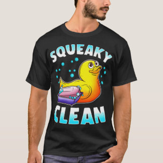 Süße quietschende saubere Gummiente Badezeit Ente  T-Shirt